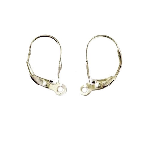 Earring leverback, shiny; per 5 pair