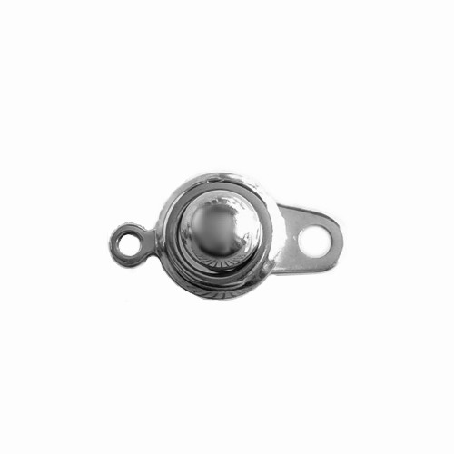 Stainless steel clasp 8mm, shiny, per 10 pcs