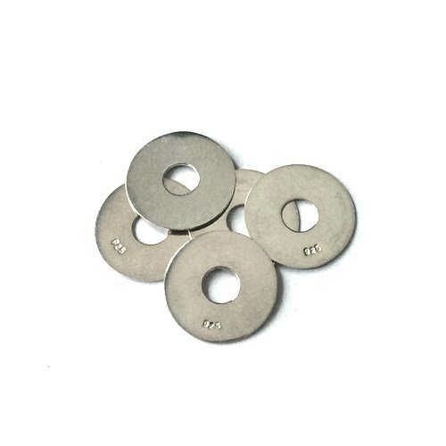 Silver rondel, round 16mm, with hole 5mm; per 10 pcs