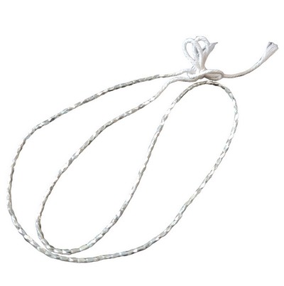 Silver bead, 3x1.7mm, facet brushed; per string