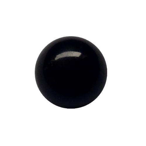 Black Agate, round, no hole, 10mm; per 5 pcs