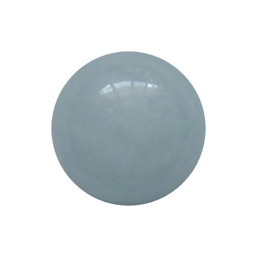 Aquamarine, round, no hole, 12mm; per pc