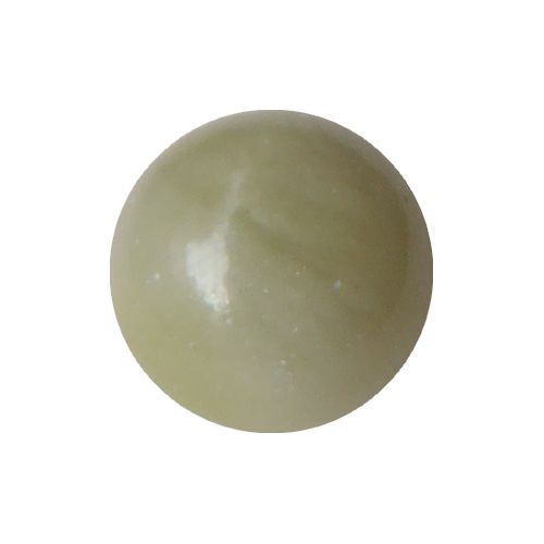 Butter Jade, round, no hole, 12mm; per 5 pcs