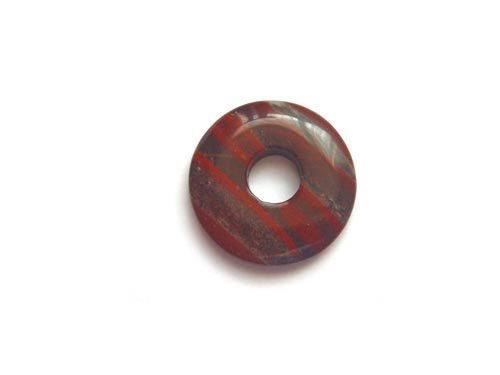 Rode Regenboog Jaspis, donut, Ø25mm; per 5 stuks