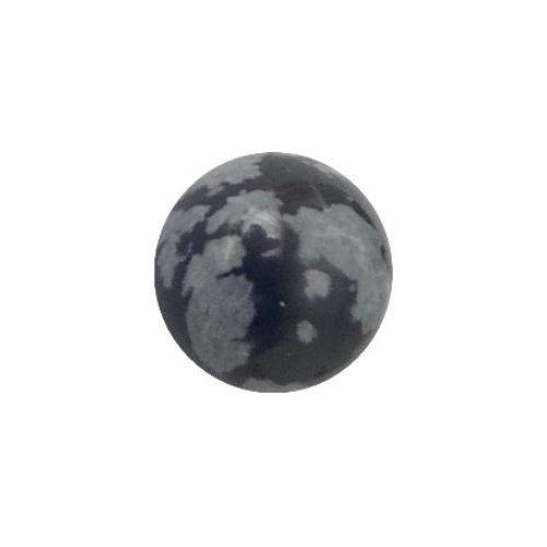 Snowflake Obsidian, round, no hole, 10mm; per 5 pcs