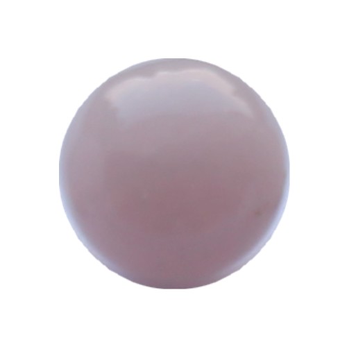 Rose quartz, round, no hole, 16mm; per 5 pcs
