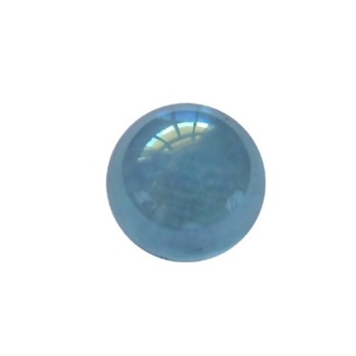 Aqua Aura, round, no hole, 10mm; per 5 pcs