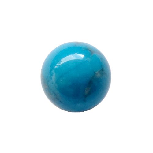 Turquoise, round, no hole, 10mm; per 5 pcs
