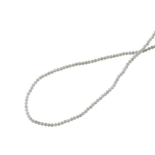 Moonstone, round, 2.5mm, facetted; per 40cm string