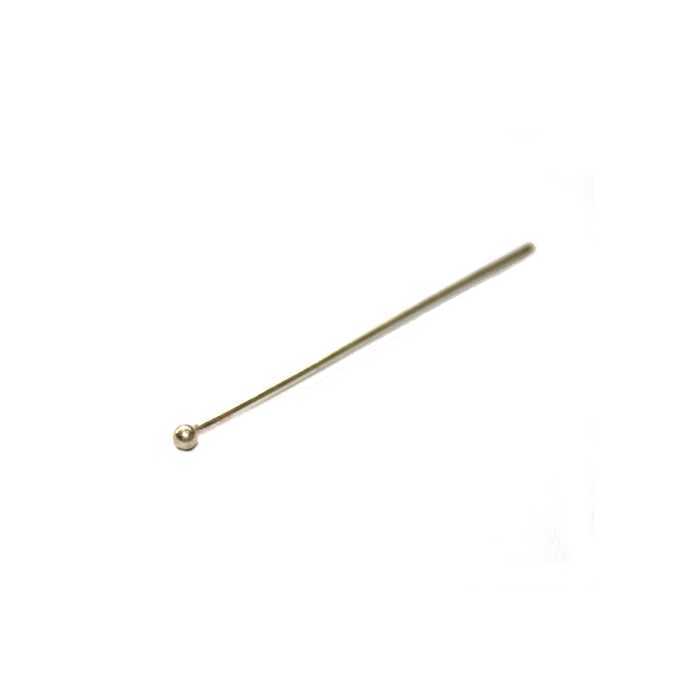 Silver headpin, 3cm, wire 0.75mm; per 25 pcs