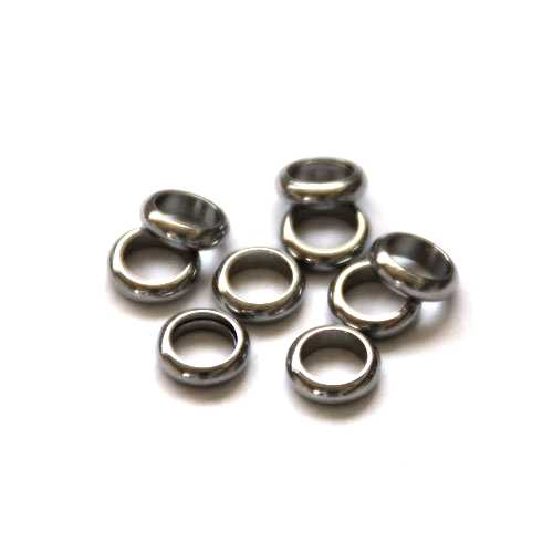 Stainless steel bead, round, 7mm, shiny; per 50 pcs