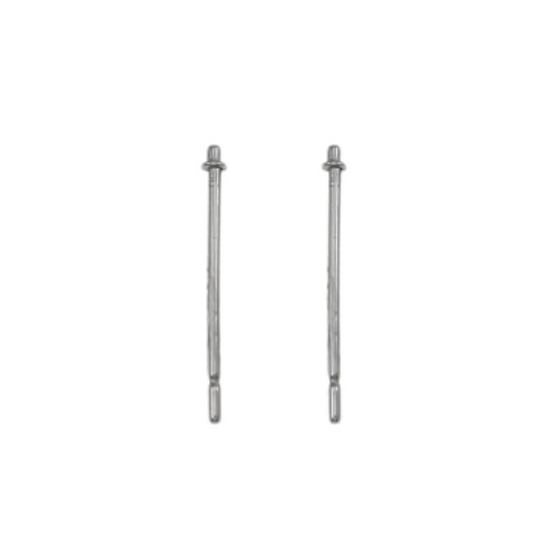 Stainless steel earring post, length 14.5mm; per 100 pair