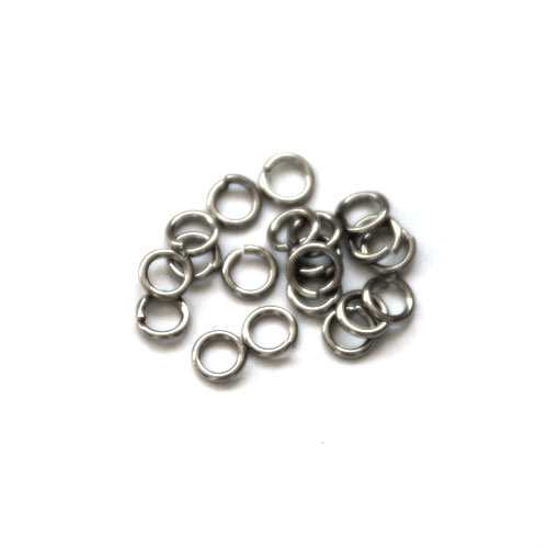 Stainless steel open jumpring 4mm, wire 0.8mm; per 250 pcs