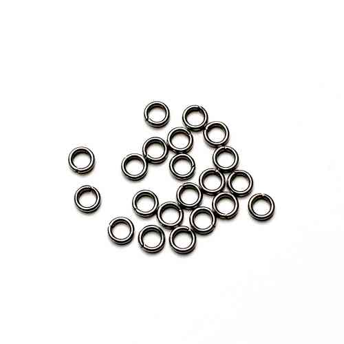Stainless steel open jumpring 5mm, wire 1mm; per 250 pcs