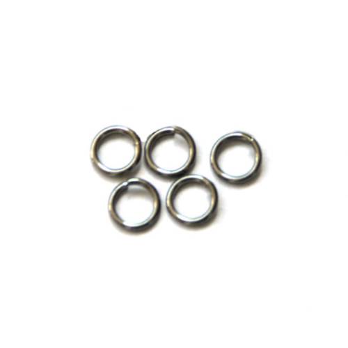 Stainless steel open jumpring, size 7mm, wire 1mm; per 250 pcs