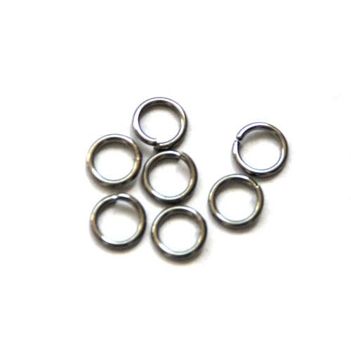 Stainless steel open jumpring, size 8mm, wire 1mm; per 250 pcs