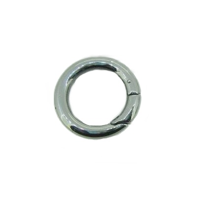 Stainless Steel spring clasp, Ø24mm; per 5 pcs