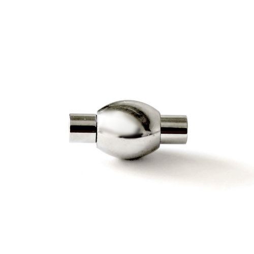 Stainless steel magnetlock for 3mm, shiny; per 10 pcs