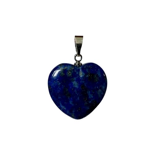 Lapis Lazuli, pendant heart shape, 20mm; per 5 pcs