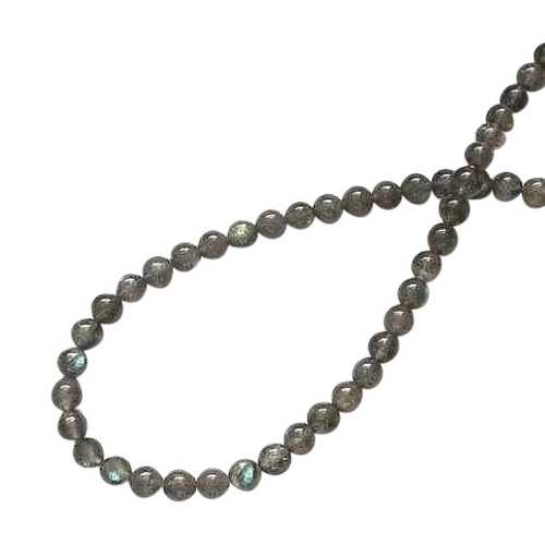 Labradorite, round, 6mm; per 40cm string
