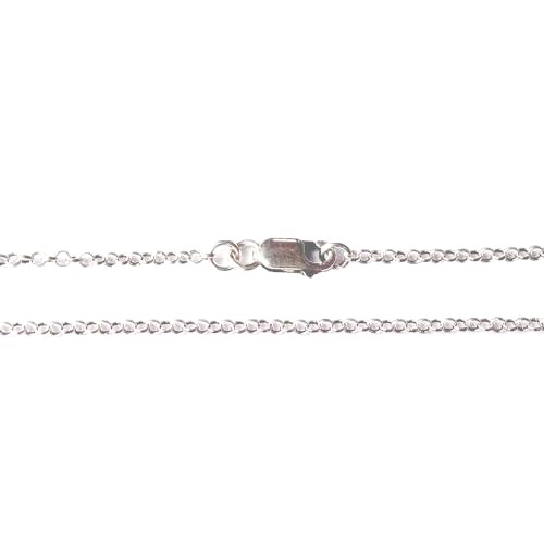 Silver necklace, round, 1.8mm, 42cm, shiny; per pc