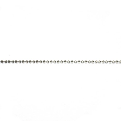 Silver ball chain 1.5mm, shiny, starting at 70cm; per pc