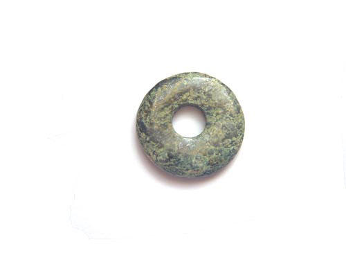 Chrystolite Serpentine, donut, Ø25mm; per 5 pcs