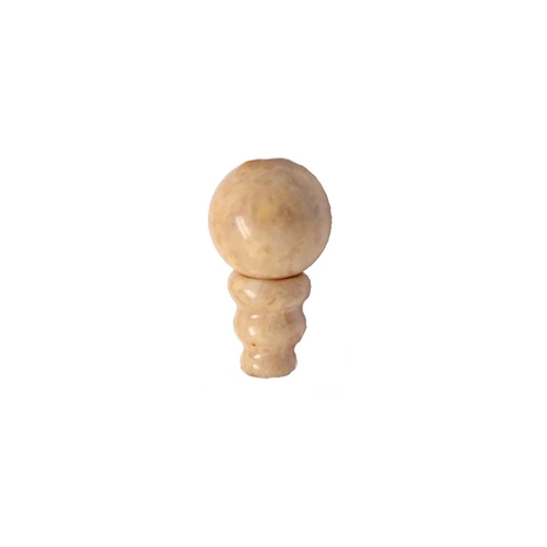 Guru bead, Fossil stone, total length 18mm; per pc