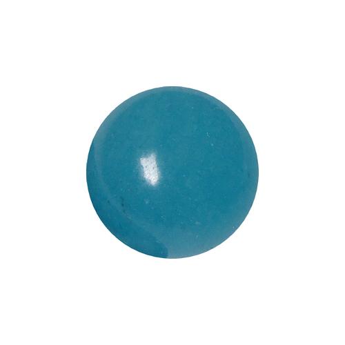 Quartz, dyed turquoise, round, no hole, 10mm; per 5 pcs