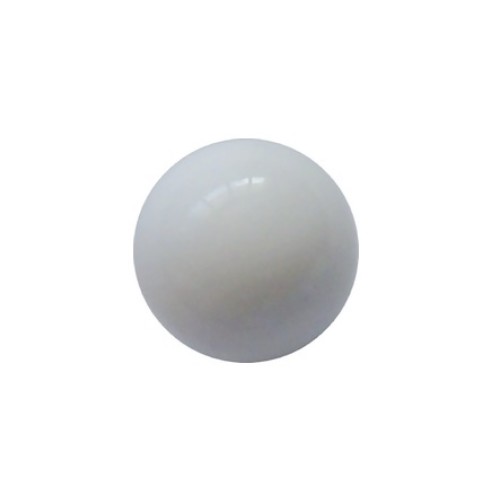 White Shell, round, no hole, 10mm; per 5 pcs