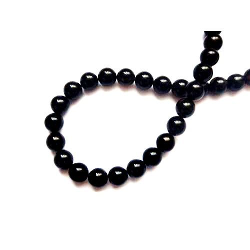 Black Obsidian, round, 10mm; per 40cm string