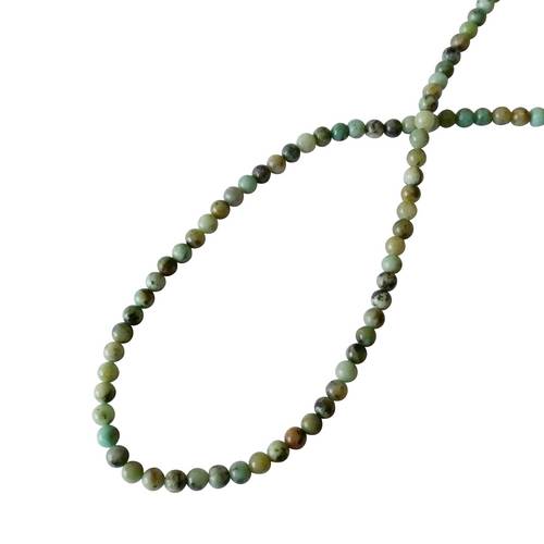 Turquoise, round, 2mm; per 40cm string