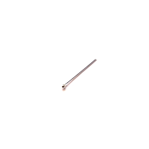 Silver headpin, 25mm, wire 0.5mm; per 50 pcs