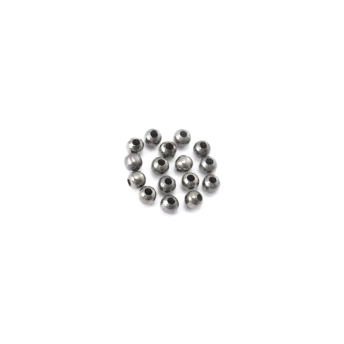 Stainless steel bead, round, 3mm, shiny; per 250 pcs