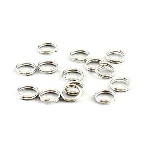 Stainless steel splitring, 5mm, wire 0.7mm; per 250 pcs