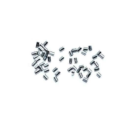 Stainless steel crimp bead, 2x2mm, shiny; per 250 pcs